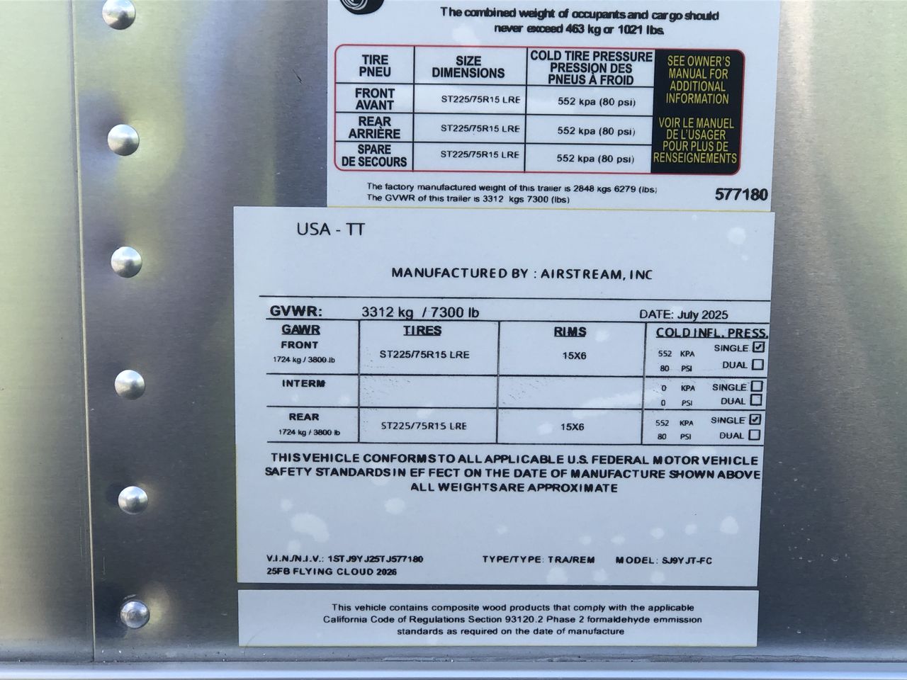 2026 Airstream 25FBT Base
