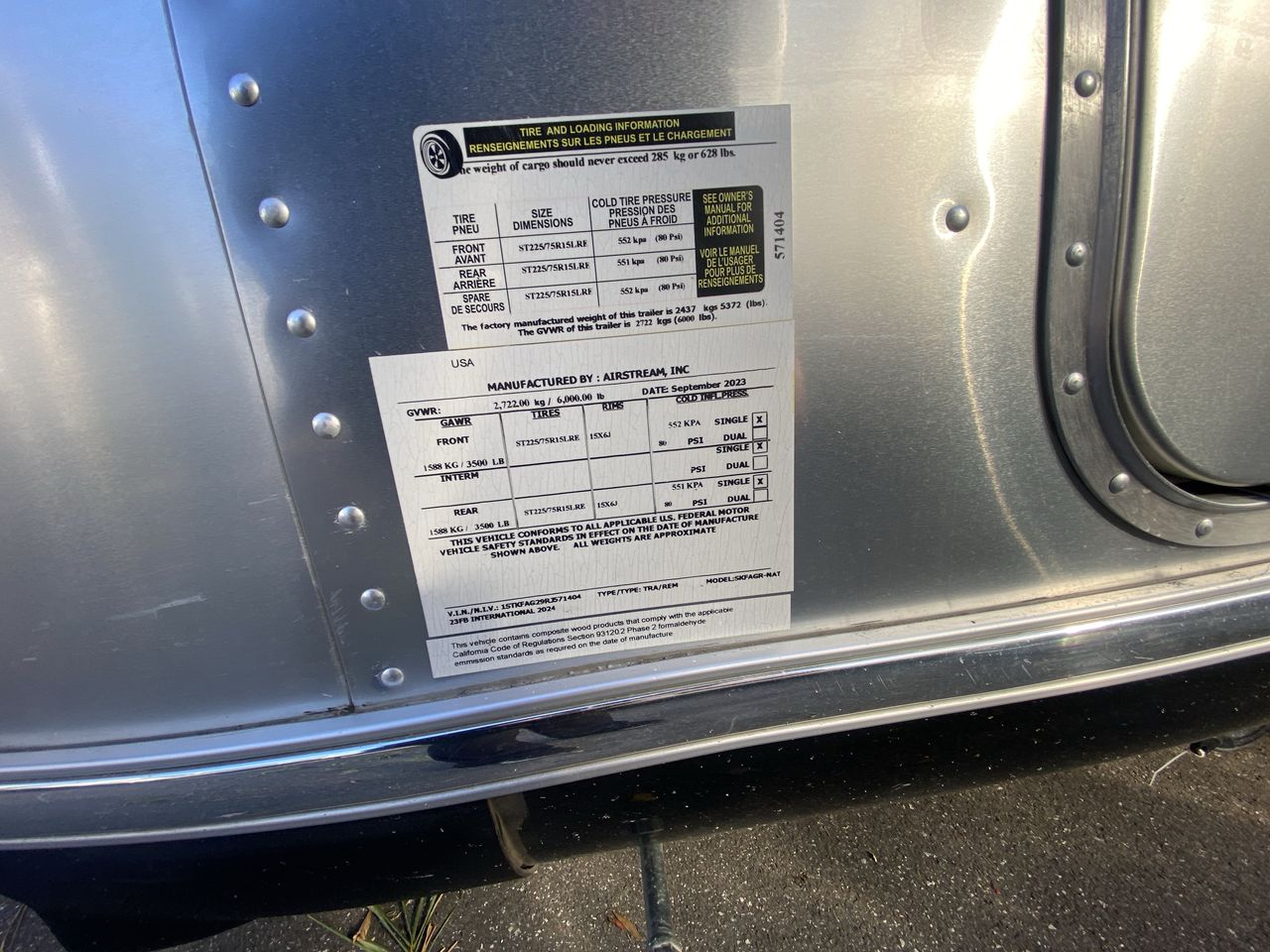 2024 Airstream 23 Base